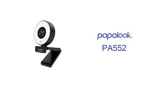 PAPALOOK PA552 1080P Live Streaming Webcam [upl. by Kirbie]