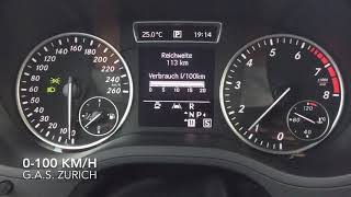 Mercedes Benz B 200 7GDCT 0100 kmh acceleration [upl. by Enelaehs]