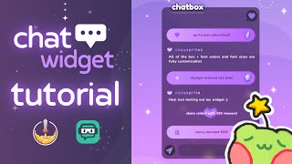 ✦ Easy widget setup tutorial 🌟 for streaming to Twitch with OBS Streamlabs  Streamelements ✦ [upl. by Hafeetal]