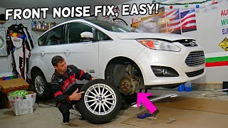 FORD CMAX FRONT WHEEL NOISE GRINDING NOISE HUMMING NOISE FIX EXPLAINED [upl. by Pape]