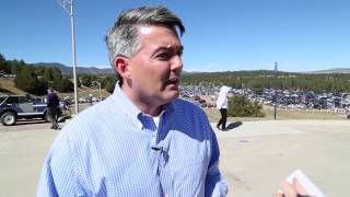 Rep Cory Gardner kicks off football controversy [upl. by Sekoorb377]