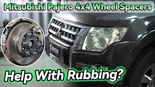 Do Mitsubishi Pajero Wheel Spacers Help With Rubbing  BONOSS 4x4 OffRoad Accessories [upl. by Rimaj]