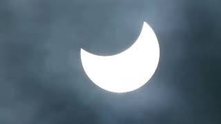 Partial solar eclipse in Warsaw 25102022 Panasonic LUMIX FZ1000 4K [upl. by Adan161]