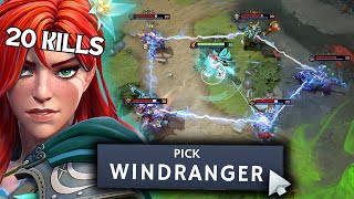 Abuse Carry Windranger for Free MMR Before Valve’s Next Update [upl. by Eda791]