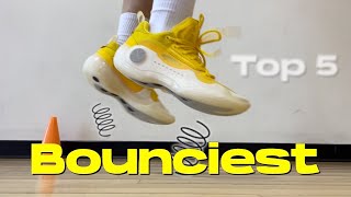 MOST BOUNCE Top 5 Bounciest Basketball Shoes of 2023 [upl. by Jourdain4]