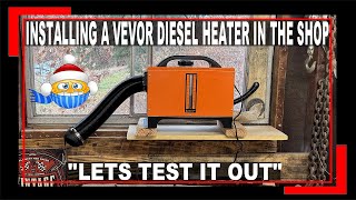 VEVOR DIESEL HEATER 8KW GARAGE INSTALL amp TEST  IS IT WORTH IT  HOW TO HEAT YOUR GARAGE EASILY [upl. by Endora]