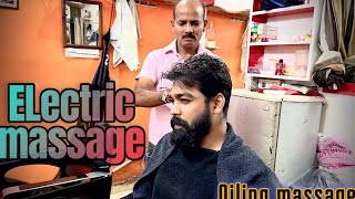 Gently oil Massage with Electric Machine  Oil massage for relaxing and satisfying [upl. by Aehsat187]