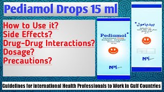 Pediamol Paracetamol Drops 15ml  How to Use Side Effects Dosage ContraIndication Precautions [upl. by Eadrahc]