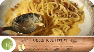 Perfekte Spaghetti Carbonara von Profikoch Fabio I Foodle  Food amp Recipe [upl. by Leeban35]