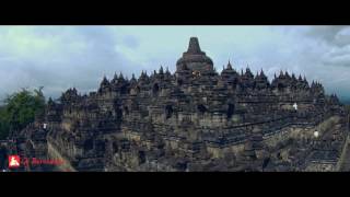 Borobudur Temple Drone DJI Phantom [upl. by Ihsakat]