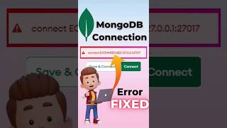 connect ECONNREFUSED error Fixed for MongoDB Compass mongodb database nodejs expressjs [upl. by Anirbac]