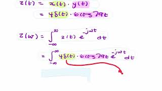 Using Sifting property to find a Fourier Transform [upl. by Gibbeon]