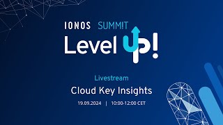 IONOS SUMMIT LIVESTREAM  Cloud Key Insights [upl. by Notreve]