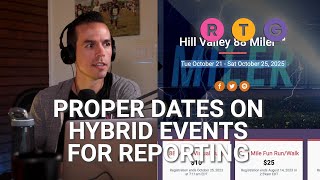 Proper Dates on Hybrid Events for Reporting [upl. by Nwotna295]