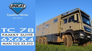 UNICAT Expedition Vehicle TC78 FAMILY SUITE MAN TGS 33510 6X6 X4 [upl. by Flor]