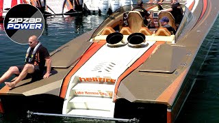 3000HP TURBINE BOAT STARTUP LOUD [upl. by Chalmer]