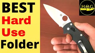 The Very Best All Around Hard Use EDC FOLDING KNIFE Spyderco Manix 2 Knife Review [upl. by Trinia]