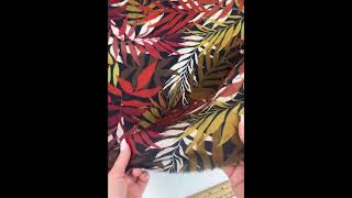 New Minerva Exclusive viscose challis dressmaking fabric  Introducing Palm Canopy [upl. by Saidnac]