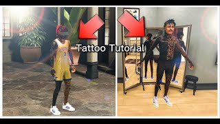 NBA 2K22 HOW TO MAKE PERFECT TATTOOS  HOW TO MAKE REALISTIC TATTOOS  SLAYWITHSTEEZ TATTOO TUTORIAL [upl. by Anwaf]