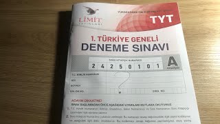 Limit Türkiye Geneli Deneme Sonucum  Öz Eleştiri  yks2025 yks [upl. by Irtimid]