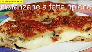 MELANZANE A FETTE RIPIENE AL FORNO SENZA FRITTURA [upl. by Aramit]