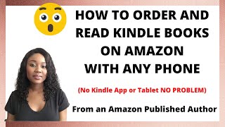 How to Order and Read Kindle Books on Amazon With Any Phone [upl. by Barrow]