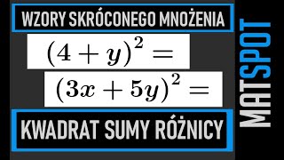 Wzory skróconego mnożenia 1 [upl. by Ern]