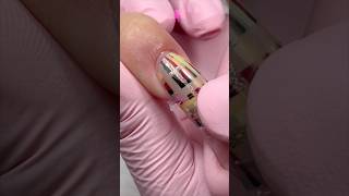 Dual System with Acrylic 💅🏻  Autumn nail designs  by Llysnails nails nailart youtubeshorts [upl. by Illil]