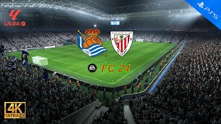 EA SPORTS FC 24  Real Sociedad vs Athletic Club  LaLiga EA Sports  Jornada 8 [upl. by Lazes847]