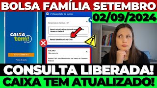 🚨0209 ATENÇÃO JÁ ATUALIZOU o APLICATIVO BOLSA FAMÍLIACAIXA TEM Quem NÃO vai receber em SETEMBRO [upl. by Peyter]