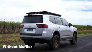 Beaudesert Exhausts Toyota LC300 DPF Exhaust System Comparison Video [upl. by Abebi]