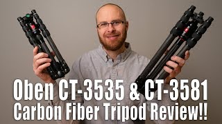 Oben CT3535 and Oben CT3581 Carbon Fiber Travel Tripod Review [upl. by Mariken919]