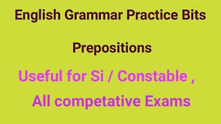 English Grammar Practice Bits  Prepositions English Grammar prepositions [upl. by Gnoix]