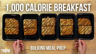 High Calorie Breakfast Meal Prep for Muscle Gain and Bulking  Big Boy Baked Oatmeal [upl. by Ibur]