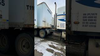 COUPLING amp UNCOUPLING TRAILERcouplinguncouplingtractortrailertrucktruckdrivermeltalberta [upl. by Christiana]