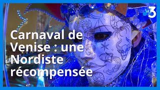 Carnaval de Venise  une foraine originaire du Nord remporte le prix du plus beau costume [upl. by Nathalie]