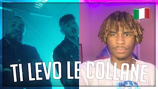 Guè Pequeno  Cyborg  Ti Levo Le Collane ft Geolier Paky REACTION  🇮🇹 [upl. by Nugesulo229]