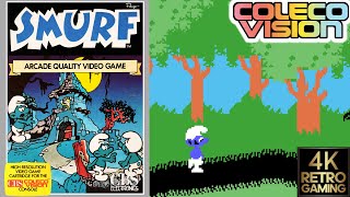 Smurf  Rescue in Gargamels Castle Colecovision 4k Gameplay [upl. by Jerrilee]