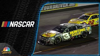 NASCAR Cup Series Highlights The wild finals laps of the Cook Out 400  Motorsports on NBC [upl. by Lorette738]