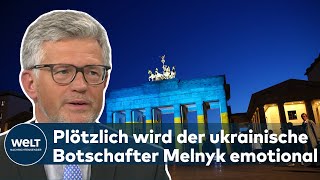 UKRAINISCHER BOTSCHAFTER MELNYK quotIch bin schon viel zu lange in Berlinquot  WELT Interview [upl. by Hsirrap]