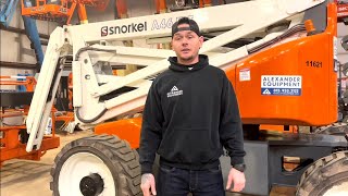 How to Operate a Snorkel A46JRT Boom Lift [upl. by Timon]