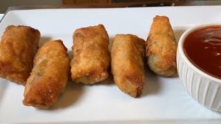 Delicious Homemade Shrimp Egg Rolls Easy [upl. by Petronilla518]