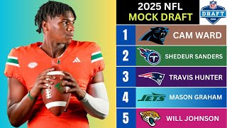 2025 NFL Mock Draft Firstround picks 132 [upl. by Laval450]