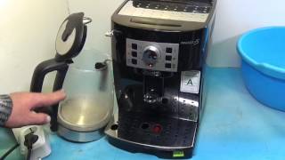 Удаление накипи в кофемашине Delonghi [upl. by Llevol]