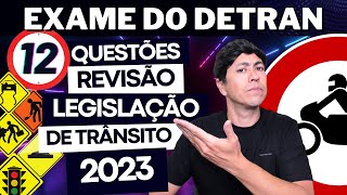 SIMULADO DO DETRAN 2023  LEGISLAÇÃO DE TRÂNSITO  PROVA SIMULADA DO DETRAN 2023 DA HABILITAÇÃO [upl. by Blockus]