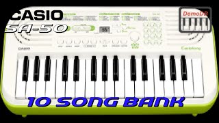 Casio SA50 2022  10 Song Bank [upl. by Panaggio]