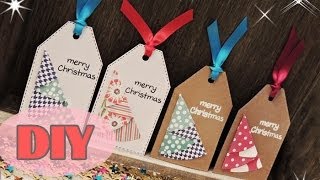 Weihnachtsanhänger selber basteln  Weihnachtsbaum  Christmas Tags DIY [upl. by Notlimah]