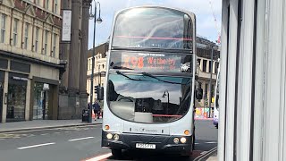 proper beasty thrash The Harrogate bus company Volvo B7TL Wright eclipse Gemini 2764 PO55 PYL X98 [upl. by Harlie]