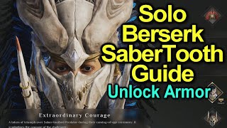 Solo Sabertooth guide for Berserk and Normal Tier How to Unlock Sabertooth Armor and more  Soulmask [upl. by Qifahs656]