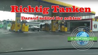 Tanken Teil 1  Das erste mal selber Tanken  Tankstelle  Fahrstunde  Führerschein [upl. by Fennell]